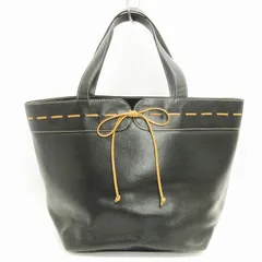 ケイトスペード KATE SPADE トートバッグ 肩がけ レザー 内側ドット リボン 黒 ブラック 鞄
