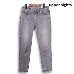 upper hights アッパーハイツ THE STELLA★ ダメージ加工 ストレッチ スキニー デニム パンツ ジーンズ Sz.24 レディース