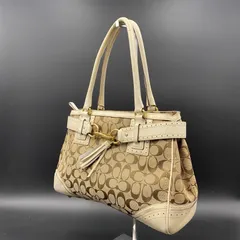 78 COACH コーチ トートバッグ ハンドバッグ 10508 シグネチャー キャンバス レディース 鞄 F118237