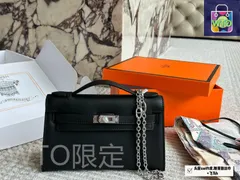 【今日特価】一代 Kelly スイフト牛皮 シルバークラスプ バッグ（サイズ：22×13cm）-WTO輸入1