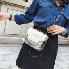 HARGIO クリアバッグ レディース ショルダーバッグ 透明 クリア