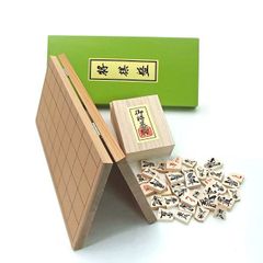 手軽な木駒との手軽な折将棋盤セット! 将棋セット 新桂5号折将棋盤セット木製将棋駒樺材優良押し