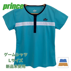 ＜新品・未使用＞prince/プリンス　レディース　ゲームシャツ　Lサイズ　ブルー　WS0005