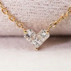 ■正規品■スタージュエリー ミステリアスハート ダイヤネックレス Pt950 MYSTERIOUS HEART DIAMOND NECKLACE 0.15ct(1XN0772)Pt950