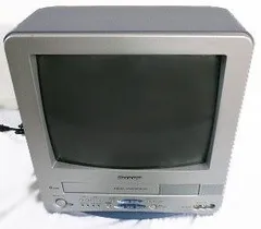 ブラウン管テレビ テレビデオ VT-14G2 SHARP 99年製 通電確認済み・音出し ビデオ再生しました】 テレビデオ
