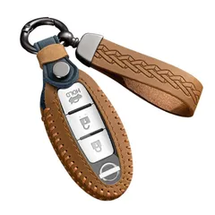 新品 [Fucaten] 適合 日産 キーケース キーカバー キーホルダー キックス P15系 ノートE13/デイズ/キューブ/マーチ/ジューク/NV350/ウイングロード/エクストレイル 三菱 eKクロス/ワゴン デリカミニ