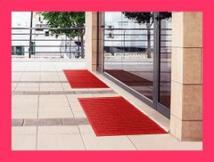 【スタッフおすすめ！】クリーンテックス・ジャパン(Kleen-Tex) 吸水玄関マット ウォーターホースT レッド 44*74cm AC00025