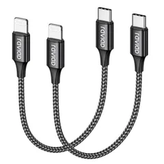 【在庫セール】認証】iPhone 充電ケーブル 2本セット【MFi 20W 急速充電 データ転送 0.3M 高耐久 タイプc ライトニングケーブル ライトニングケーブル PD対応 Type C C Lightningケーブル iPhone 14/13/13 短
