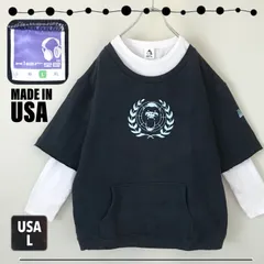 エクストララージ  X-LARGE★スウェットTEE★90s USA製/ヘッドフォンタグ★USAメンズL   2403M030