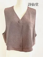 詩仙堂　シセンドウ　ちりめんベスト　F（フリー）　日本製　送料込み　おしゃれ　お出掛け　旅行　エレガント　伝統美　6458411