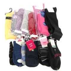トップバリュー他 靴下 14点セット 未使用 23-25cm ソックス まとめて 大量 レディース