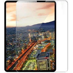 iPad Pro12.9第3世代 2018年用 強化ガラス 液晶フィルム 保護 高透過性 耐衝撃 硬度9H 極薄0.3mm 2.5D ラウンドエッジ加工 飛 散防止 気泡ゼロ 取り付け簡単 (クリア、ブルーライトカット) 2種選択
