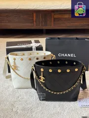 【今日特価】Chanel 25P リベット バケツバッグ 22×25cm