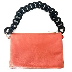 ジルサンダーネイビー　JILSANDER　クラッチバッグ　オレンジ
