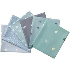 6枚セット 花柄 パッチワーク布 カットクロス 北欧 綿 はぎれ 布セット 46×56cm