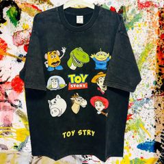 人形劇 ケミカルウォッシュ リプリント Tシャツ 半袖 メンズ 新品 新品 新品未使用 レトロ 個性的 奇抜 エモい バンドT カットソー 攻め 前衛的 ヴィンテージリプリント 古着 好き綿 男性 衣類 トップス お洒落 ハイデザイン 男性