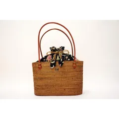 新品】岡重 アタバッグ(大)葡萄唐草柄 03261