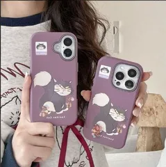 ❤️ルシファー iPhone16Proケース 可愛い iphoneケース ハードケース スマホケース iphone15proケース パープル iphone14ケース iPhone13ケース iphone1