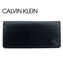 カルバンクライン Calvin Klein 長財布 二つ折り財布 ギフトボックス付き CK メンズ レザー 本革 札入れ 小銭入れあり ロングウォレット ブラック 人気 31KJ190001