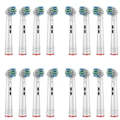 ブラウン オーラルB 替えブラシ 電動歯ブラシ やわらかブラシ EB17-P 対応 互換ブラシ フレキシソフト 16本