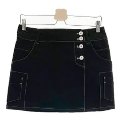 サイズ：L FILA GOLF フィラゴルフ  ストレッチ スカート  ブラック系 [240101430835] ゴルフウェア レディース ストスト