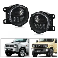 【特価商品】OPPLIGHT ジムニー LED フォグランプ ユニット JB64 ジムニーシエラ JB43W/JB74 用 LEDフォグ 車検対応 明るい カットラインあり ホワイト 6000K 純正交換 カプラーオン 取付簡単 防水 ジムニーJB系用 LED