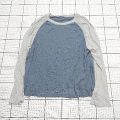 ◇ ⊂ チャオパニックティピー 透け感 重ね着 長袖 バイカラーサマーニット サイズONE ブルー系 レディース E  【1508200020952】