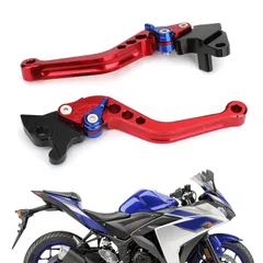 新品 オートバイ用 2008-2014用 YZF-R15 レッド YAMAHA ヤマハ レバー クラッチ ブレーキ 左+右 Artudatech