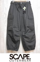 【新品:SALE】25 SCAPE BAGGY PANTS - Sサイズ - BLACK 正規品 スノーボード ウェア ワイド パンツ
