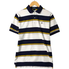 古着 ラルフローレン Ralph Lauren POLO by Ralph Lauren 半袖 ボーダー ポロシャツ メンズM相当/eaa547904