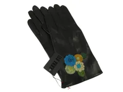アナスイ ANNA SUI 手袋 グローブ レザー 刺繍 花 ブラック 黒のサムネイル