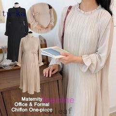 マタニティ ワンピース 卒業式 服装 ママ 卒園式 オフィス ドレス 結婚式 お宮参り 秋 シフォン 入園式 春 入学式 二次会 フォーマル  min#