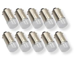 【人気商品】スーパーブライト BA9S 24V トラック LED 角マーカー バルブ マーカー球 G14 トラック用 マーカー ライト ルームランプ 10個 +予備1個 ホワイト 純白