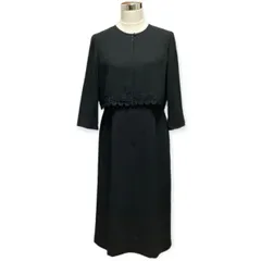 ★クリーニング済み THEORIA セオリア  七分袖 ワンピース 喪服 礼服 管理い840