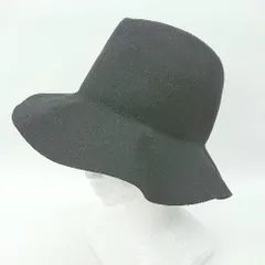 ◇ ⊇ NINE ナイン ウール系 ハット 帽子 ブラック サイズ0 レディース E  【1501160045669】