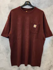 Carhartt ボルドーT 胸ポケット付 SP045