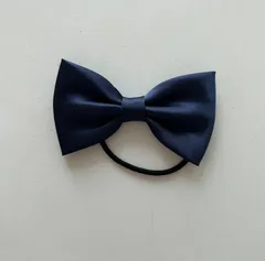 ヘアゴム_リボンモチーフ（サテン）