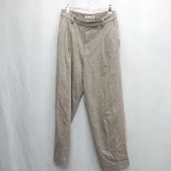 ◇ ⊇ UNIQLO COMPTOIRDESCOTONNIERS タック入り ワイドパンツ サイズL ベージュ レディース E  【1502180038549】