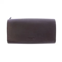 コムサデモード COMME CA DU MODE 長財布 ウォレット ロゴ レザー L字ファスナー 茶 ブラウン ■GY18 /MQのサムネイル