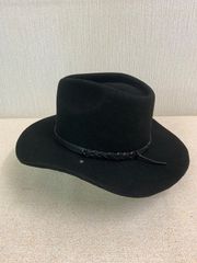 【フォロー割対象商品】カウボーイハット　黒　56.5㌢