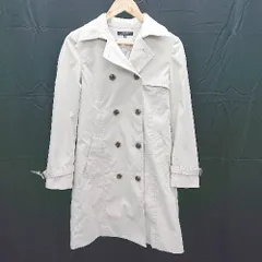 ◇ ⊇ LAUTREAMONT ロートレアモン 裏地キルティング取り外し可能 長袖 トレンチコート サイズ38 ベージュ レディース E  【1412260026598】