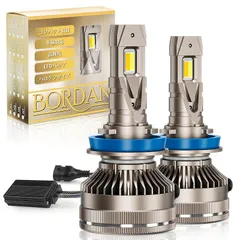 【色温度・輝度調整自由！】BORDAN H8 LED フォグランプ 爆光 H11 LED ヘッドライト 車検対応 3000K-6500K 色温度・輝度調整可能 H16 120W 高輝度 ファン付き DC12V車用 極性あり