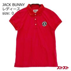極美品】ジャックバニー!! レディース 半袖 ポロシャツ レッド サイズ1
