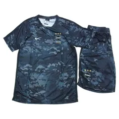 F.C.R.B. エフシーアールビー セットアップ F.C.Real Bristol × NIKE ナイキ トレーニング シャツ ショーツ セット アップ 迷彩 ブラック系 グレー系 M【中古】のサムネイル
