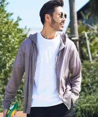 新品 未使用 roshell(ロシェル)サマーニットパーカー 212276 スモークパープル