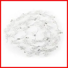 ラインストーン パール ブライダルティアラ Uピン ヘアピン かんざし 髪留め カチューシャ ヘアクリップ ヘアアクセサリー 花嫁 結婚式 披露宴 髪飾り 二次会 卒業式 ウェディング 入学式 パーティー ヘッドドレス ダンス 和装 STL 撮影 (100cm