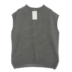 UNITED ARROWS ユナイテッドアローズ 1118-299-0736-1570 YAMAGATA 山形 バスケット編み クルーネック ベスト グレー系 L【新古品】【未使用】【中古】のサムネイル