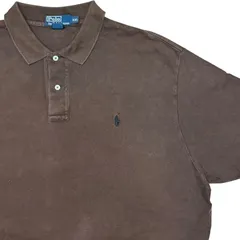 【USED/古着】POLO by Ralph Lauren ラルフローレン ポロシャツ ブラウン XXLサイズ 大きいサイズ