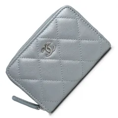 シャネル マトラッセ クラシック ジップ コインパース コインケース 小銭入れ 財布 ラムスキン レザー シルバー シルバー金具 AP0216 CHANEL（新品・未使用品）