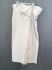 ◇ ⊂ 未使用 URBAN RESEARCH ITEMS アイテムズ ロング丈 ラップ巻き スカート サイズFREE グレージュ レディース E  【1507230015853】